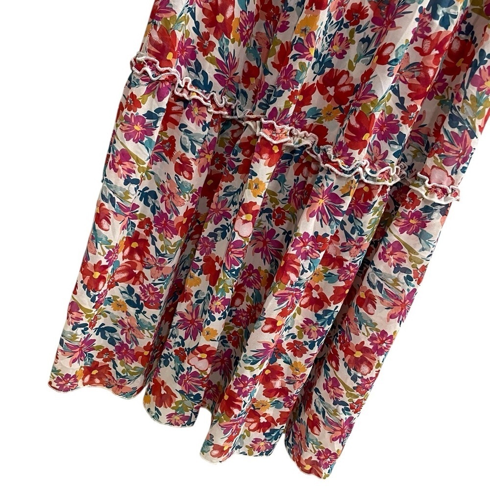 BOHME Floral Long Sleeve Maxi Dress Size XS - Picture 2 of 11